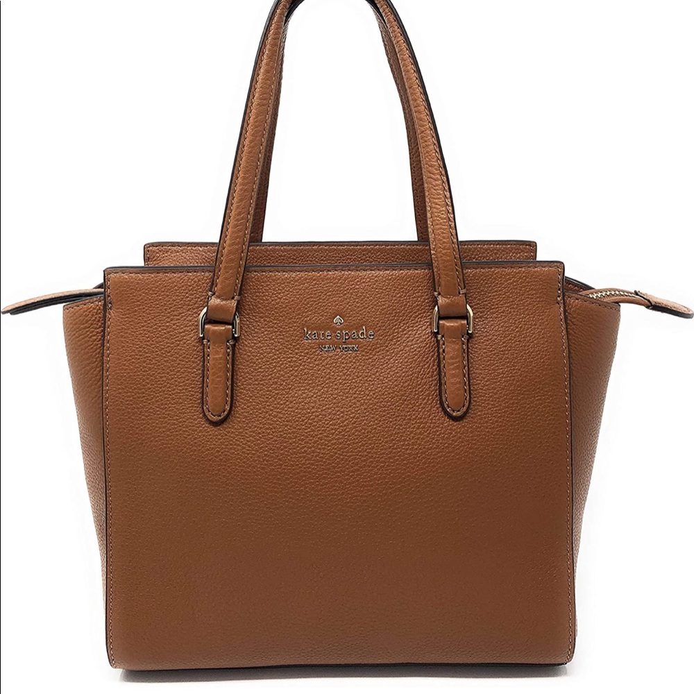 Kate Spade Medium Jackson Leather Tote Gingerbread